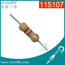 115107 resistance Carbon Film 4 7kΩ 1 2W 0 5W ± 5% four ring line