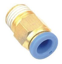 Gas-dynamic element PC external thread straight-through quick-insertion windpipe quick and quick joint 100 packets of spot