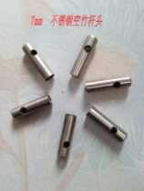 Bamboo monopoly No 7 bamboo rod special straight hole stainless steel head bamboo rod accessories