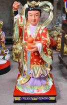 Cinnamomum camphor wood carving nine days mysterious woman lacquer thread carving gold Buddha statue statue Buddha custom made 81cm