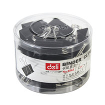 Deli stationery 8563 black long tail clip dovetail clip clip clip clip clip clip 32mm