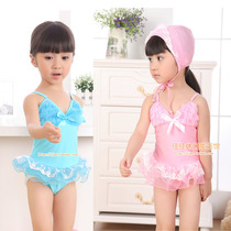 Child swimsuit girl swimsuit swimsuit for children swimsuit 2021 New Yangqi 1-3-year-old skirt-style pure cotton lining