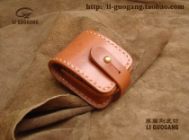  Genuine leather pure cowhide zippo lighter holster accessories ZP lighter leather box(Li Guogang leather Square)