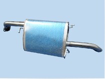 Double Thickened Bikekkai 1 8 Three-compartment rear section stainless steel silencer silencer Kai Yue exhaust pipe