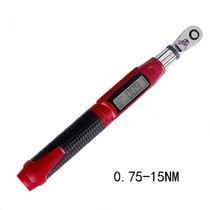 Taiwan original imported mini digital display torque wrench ratchet miniature small torque torque wrench 0 75-15nm