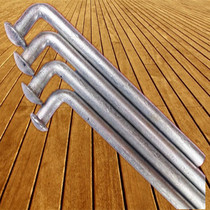 Custom galvanized sedimentation observation nail stainless steel measuring sign measuring nail L type hook head GPS standard point signage