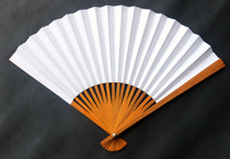 Limit low price 8 inch white paper fan folding fan paper fan Childrens painting and calligraphy practice fan