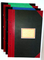 ZTE A4 A lacquer paper sheet account book cover paint cloth account skin A4 account clip multi-color random delivery