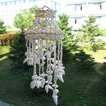 Natural conch shell wind chimes Mediterranean home decorations Evil spirits lucky wind chimes Home creative pendant