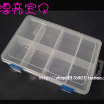 diy Tool Transparent Jewelry Box Storage Box Plastic Jewelry Collection Box Accessories 8 Groups
