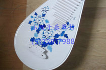 Pipa musical instrument blue and white porcelain pipa factory price direct sales hand painted pipa advanced adult bone flower PIPA