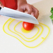 Cut vegetable plate bendable plastic chopping block frosted anti-slip case plate kitchen folding antibacterial knife plate small cutting board panel