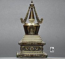 Fotasherita fine steel mold ancient bronze color Bodhi tower can be loaded with big numbers