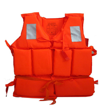 Professional adult life jacket rafting suit swimsuit swimsuit fishing suit with whistle drifting float diving suit fishing suit