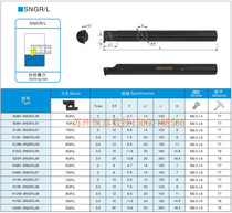 Hongzhong Lifeng CNC turning tool cut-in slot tool Rod MGIVR SNGR SNGR