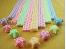 Luminous small love lucky star origami star paper DIY hand folded star paper Valentines Day