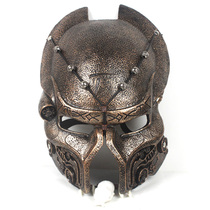 Qianqifang Halloween predator avpr Lone Wolf elder resin props Crafts collector version decorative mask