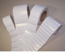 70mm * 20mm * 50mPET label paper Aly adhesive sticker label barcode label paper bright white