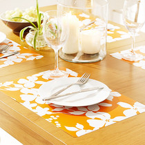 Place mat European insulation mat table mat plate mat bowl mat cup mat Western mat wash quick-drying cutlery Mat 4 Pack