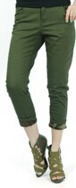 Military cool green camouflage women Capri pants outdoor leisure elastic slim feet kz4066w sports special dumps