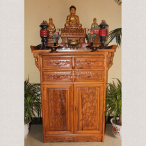 35-inch Ming-style smart head supply cabinet Buddha table Buddha temple design custom-made solid wood Buddhist niche factory