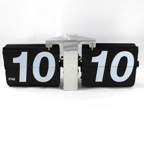 Creative home European style retro automatic page turning clock form hanging pendulum clock simple fashion wall clock large living room clock