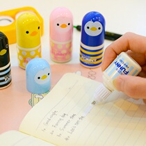 Three years second class Hobby stationery cute chicken correction liquid Students use cartoon chicken expression correction liquid correction liquid