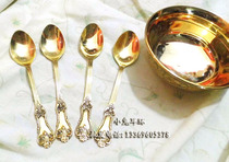 Pakistan bronze Pure copper spoon fork tableware Fine products India-Pakistan cultural promotion