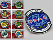 Resident Evil Biohazard game surrounding BSAA copper metal brooch badge full set of 8