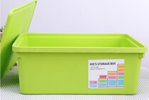 A4 Large thick stackable plastic color storage box Covered finishing box Colorful storage box Candy color