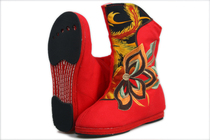 2021 Spring and Autumn Old Beijing Cloth Shoes Melaleuca Sole Womens Shoes Ethnic Style Heightened Short Boots Embroidered Womens Boots