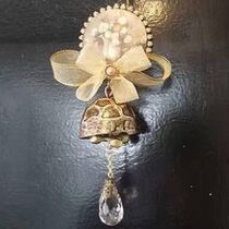 Korean retro exquisite copper ribbon doorbell wind chimes decorative bell wall decoration