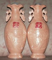 Ceramic Wine Bottle Collection 2009 Pairs of Joy Ancient Sophoric pair of Electro-Optic Glazed Pair of an Early Intact Wine Bottle