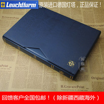 * Full * German Lighthouse hardcover luxury insert book (with dust protection box) 32 pages (16) stamp album