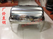 Stainless steel square buffet stove insulated dining stove square Buffy stove flip square dining stove
