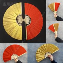 Dance props fan paper fan scholar dance dance fan kung fu fan colored silk scarf lotus leaf stretch two-color