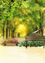 Childrens photography background cloth outdoor landscape grass green theme 100 days photo studio baby photo background paper 1141