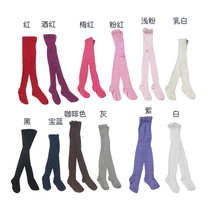 N048 foreign trade girls pantyhose 1-14 year old pure color