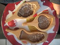 Boutique Shandong Wooden handmade steamed bread mold pasta mold noodles three-piece carp peach Lotus goldfish