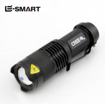 Flashlight Shenhuo Zoom mini sk68 waterproof rechargeable imported LED Q5 AA5 3 gear