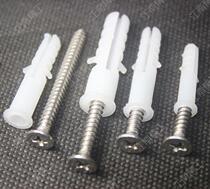 Plastic expansion screw decoration decoration installation stainless steel screw plastic rubber plug expansion plug new material thickened M6M8