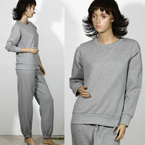 Foreign trade single womens wool ring from the velvet sportswear set winter warm running fitness walking Shirt pants