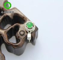 (Xing Family Workshop) Egg Noodles Emerald Buckle Head Personality Custom K Gold Inlays 101570