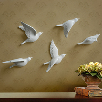 American wall stickers simple wall ornaments European bird ornaments pendant living room wall Wall non-perforated wall Wall