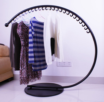Iron Art Clothing Racks Men And Women Clothes Hangers Show Racks Clothing Store Shelf Clothing Items Semi-circle Middle Island Shelf