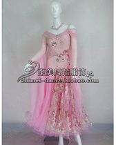 New national standard dance dress Modern dance dress competition dress Performance costume Ballroom dance waltz long skirt large skirt