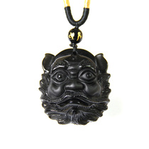 Palace courtesist Chung Kui Pendant Pendant Pendant Natural Black Yaoshi Six Words True ornament