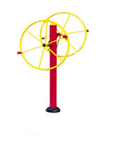 Community Park outdoor path equipment Sports elderly fitness exercise equipment double wheel