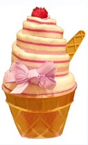 Cake sculpture cone crafts ice cream sculpture