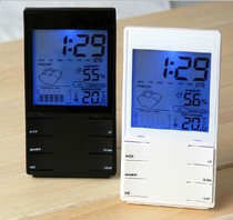  Large digital digital display indoor electronic hygrometer clock alarm clock backlight HTC-2